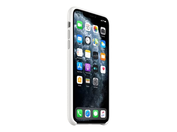 Apple - Baksidesskydd för mobiltelefon - silikon - vit - för iPhone 11 Pro Max