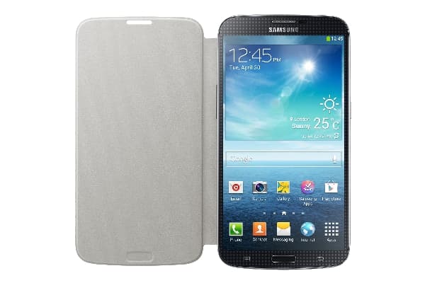 Samsung Flip Cover EF-FI920B - Lommebok for mobiltelefon - hvit - for Galaxy Mega (6.3 tommer)