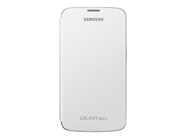 Samsung Flip Cover EF-FI920B - Lommebok for mobiltelefon - hvit - for Galaxy Mega (6.3 tommer)
