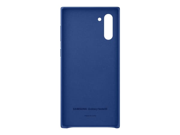 Samsung Leather Cover EF-VN970 - Baksidesskydd för mobiltelefon - läder - blå - för Galaxy Note10, Note10 (Unlocked)
