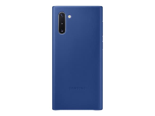 Samsung Leather Cover EF-VN970 - Baksidesskydd för mobiltelefon - läder - blå - för Galaxy Note10, Note10 (Unlocked)