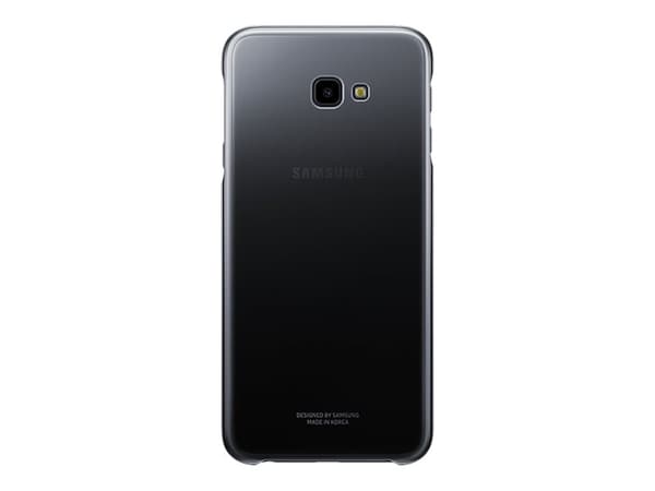 Samsung Gradation Cover EF-AJ415 - Skyddsfodral baksidesskydd för mobiltelefon - svart - för Galaxy J4+