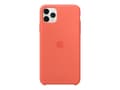 Miniatyrbild 5 av 5: Apple - Baksidesskydd för mobiltelefon - silikon - clementinorange - för iPhone 11 Pro Max