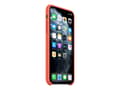 Miniatyrbild 1 av 5: Apple - Baksidesskydd för mobiltelefon - silikon - clementinorange - för iPhone 11 Pro Max
