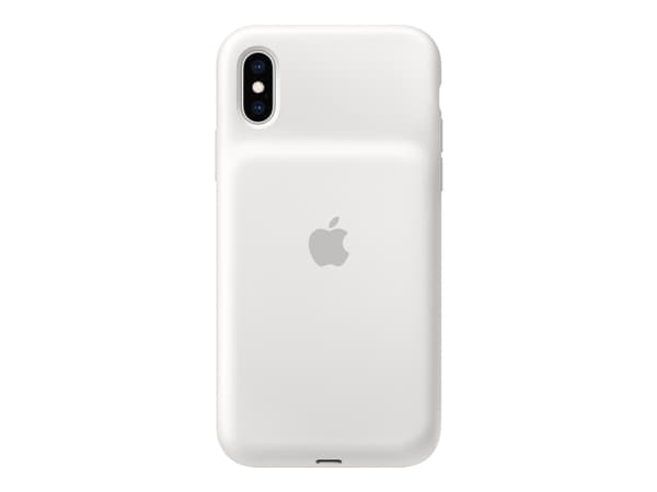 Apple Smart - Batteripack för mobiltelefon - silikon - vit - för iPhone XS