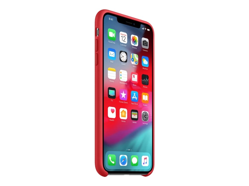 Apple - (PRODUCT) RED - baksidesskydd för mobiltelefon - silikon - röd - för iPhone XS Max