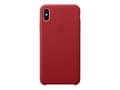 Miniatyrbilde 2 av 5: Apple - (PRODUCT) RED - baksidedeksel for mobiltelefon - lær - rød - for iPhone XS Max