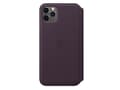 Miniatyrbilde 4 av 5: Apple Folio - Lommebok for mobiltelefon - lær - aubergine - for iPhone 11 Pro Max