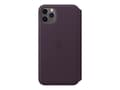 Miniatyrbilde 2 av 5: Apple Folio - Lommebok for mobiltelefon - lær - aubergine - for iPhone 11 Pro Max
