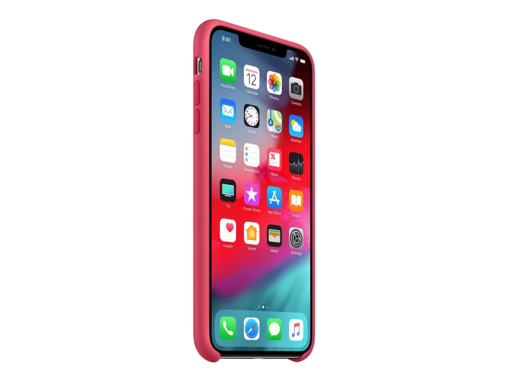 Apple - Baksidesskydd för mobiltelefon - silikon - hibiskus - för iPhone XS Max