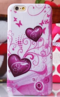 Bakskal iPhone 6 Plus/6S Plus Pink Hearts
