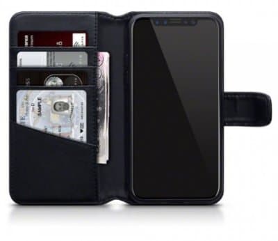 Mobilväska Nokia 6 Äkta Läder Svart