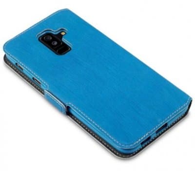 Mobilväska Samsung Galaxy A6 PLUS 2018 Blå Slim
