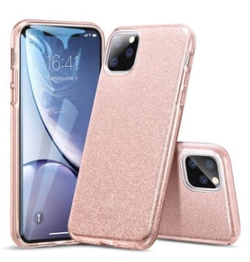 iPhone 11 Pro MAX Skal - Glitter Rosa