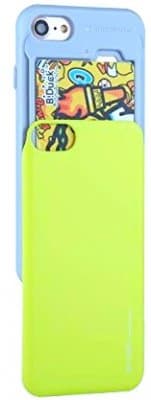 Mobilskal iPhone 7 Plus / iPhone 8 Plus Slide w/Card Lime