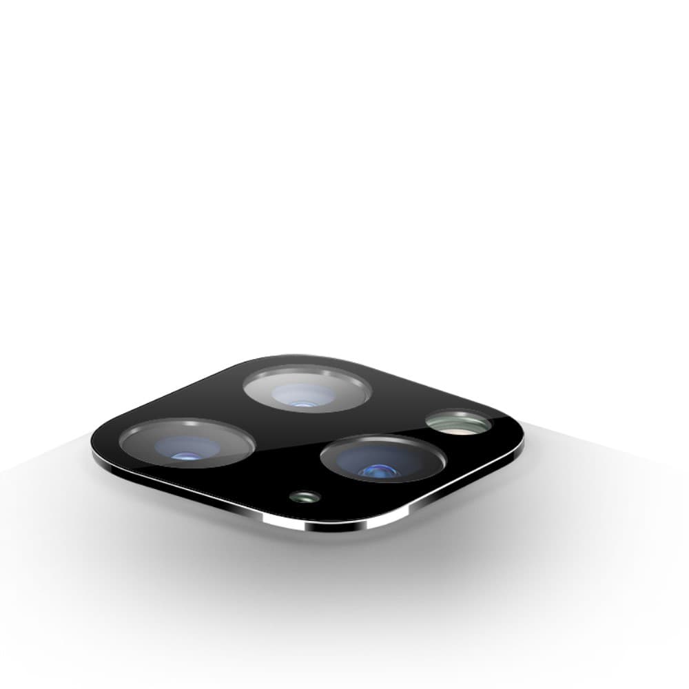 iPhone 11 Pro/Pro Max Kameran linssinsuojus Härdat Lasi Metalli Hopea