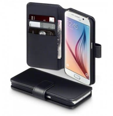Mobilväska Samsung Galaxy S9 PLUS Äkta Läder Svart
