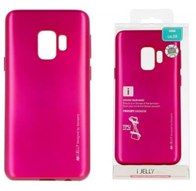 Mobilskal Samsung Galaxy S9 i-Jelly Metal Hot Pink