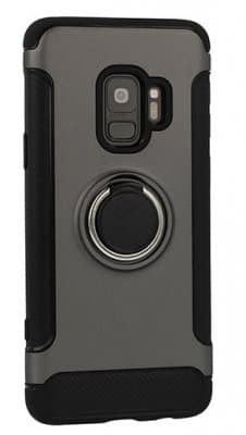 Mobilskal Samsung Galaxy S9 PLUS Armour Grå/Svart Med Ring