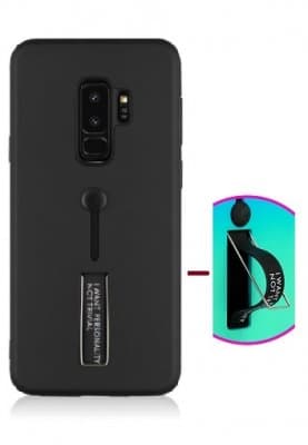 Mobilskal Samsung Galaxy S9 PLUS Ring Med Ställ Svart