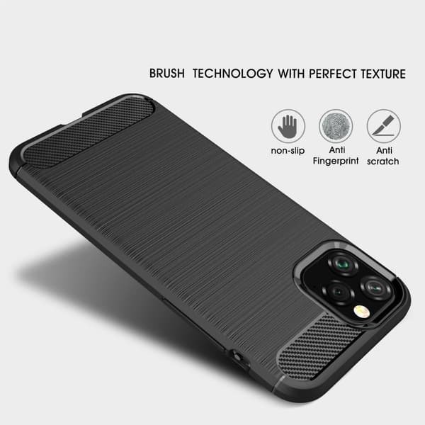 iPhone 11 Pro Max Anti Shock Carbon Stöttålig Skal