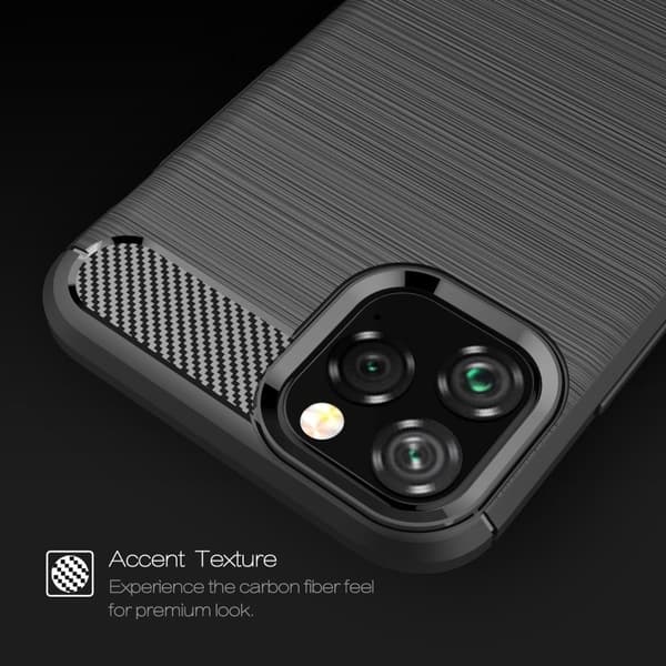 iPhone 11 Pro Max Anti Shock Carbon Stöttålig Skal