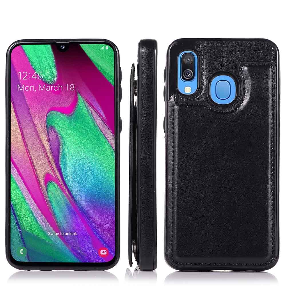 Elegant Skyddsskal med Korthållare - Samsung Galaxy A40