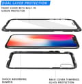 Miniatyrbilde 3 av 7: INF iPhone X / XS-deksel med skjermbeskytter Svart