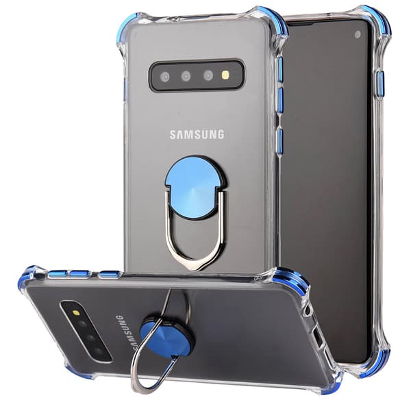 Samsung Galaxy S10 - Skyddande Praktiskt Skal med Ringhållare