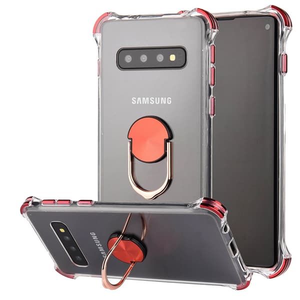 Samsung Galaxy S10 - Skyddande Praktiskt Skal med Ringhållare
