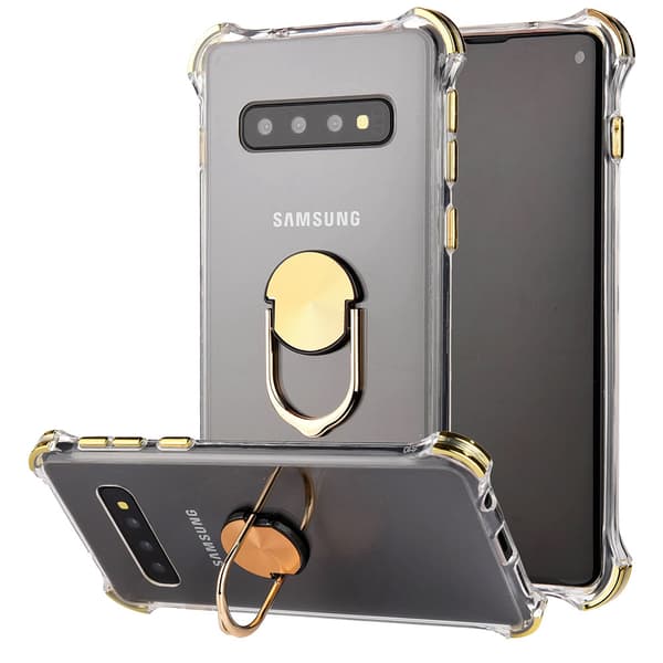 Samsung Galaxy S10 - Skyddande Praktiskt Skal med Ringhållare