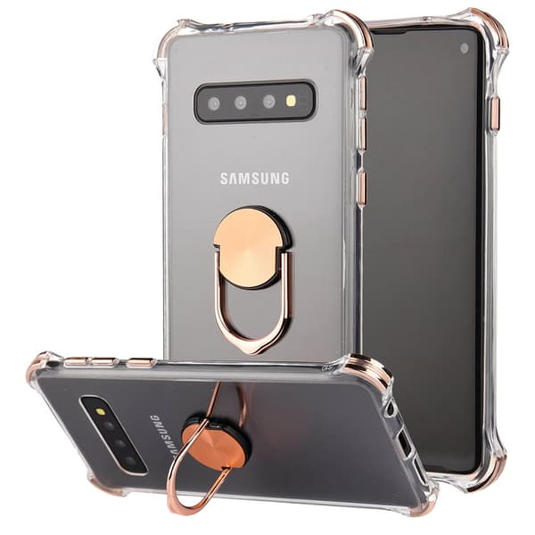 Samsung Galaxy S10 - Skyddande Praktiskt Skal med Ringhållare