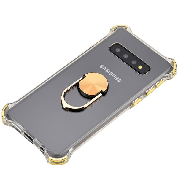 Samsung Galaxy S10 - Skyddande Praktiskt Skal med Ringhållare