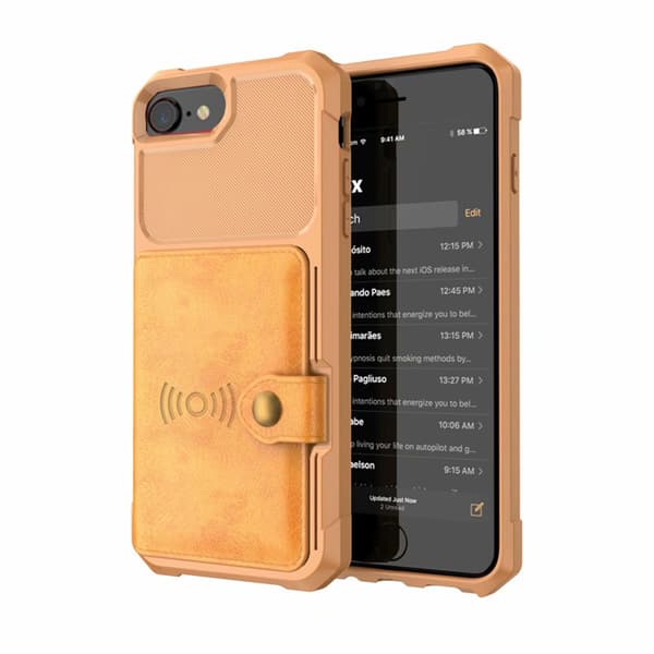 iPhone 7 Slittåligt Skyddsskal med Kortfack