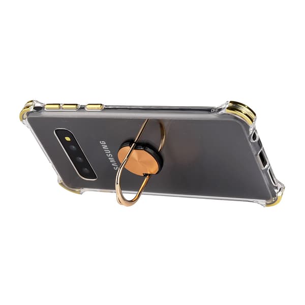 Genomtänkt Skyddsskal med Ringhållare - Samsung Galaxy S10