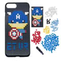 Miniatyrbild 1 av 2: iPhone 7 / 8 Building Blocks Elegant Bakstycket -Captain America