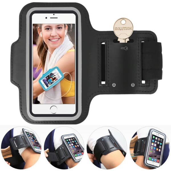 Universal Sportarmband 4" - 5.1" För iPhone & Android - Svart