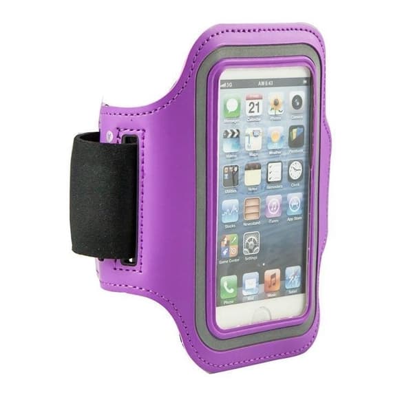Universal Sportarmband 5" - 5.7" För iPhone & Android - Lila