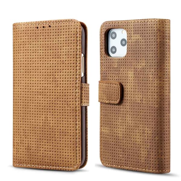 iPhone 11 Pro Max - Genomtänkt Vintage Plånboksfodral