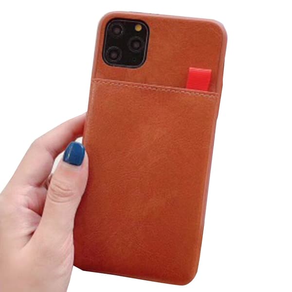 iPhone 11 Pro Max - Genomtänkt Stilsäkert Skal med Korthållare