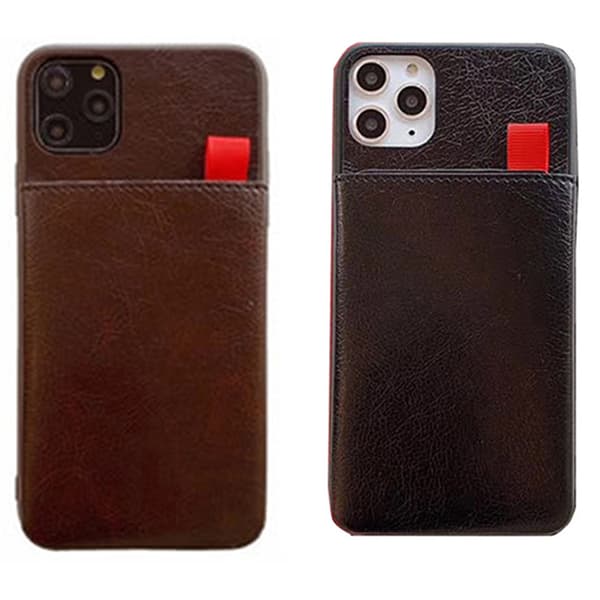 iPhone 11 Pro Max - Praktiskt Retro Leman Skal med Kortfack