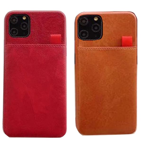 iPhone 11 Pro Max - Praktiskt Retro Leman Skal med Kortfack