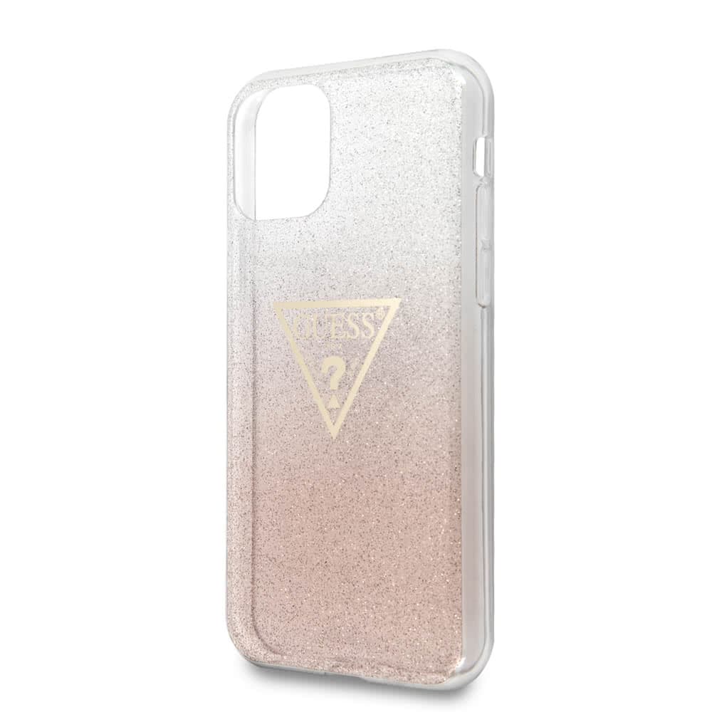 iPhone 11 Pro Max Skal Solid Glitter Cover Rosa
