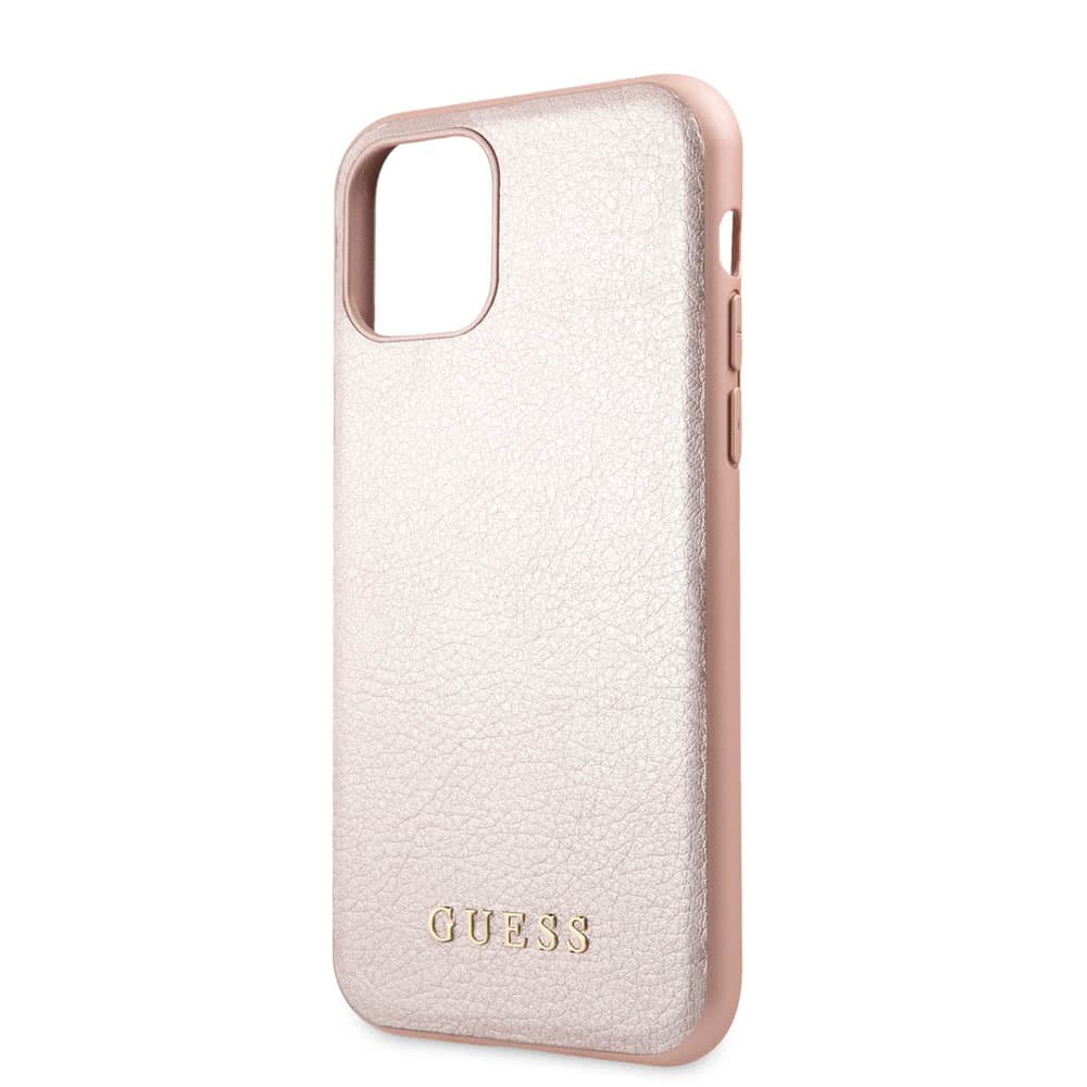 iPhone 11 Pro Suojakuori Nahkarakenne RoseKeltainend
