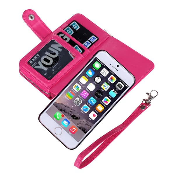 iPhone 6 Plus / 6s Plus  Magnetiskt Plånboksfodral - Rosa