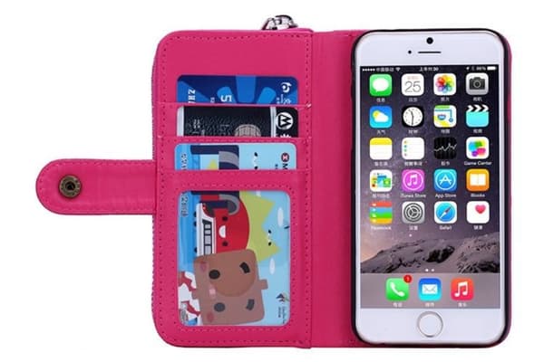 iPhone 6 Plus / 6s Plus  Magnetiskt Plånboksfodral - Rosa