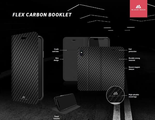 BlackRock iPhone 6 / 6s -Flex Carbon Booklet iPhone Mobilplånbok