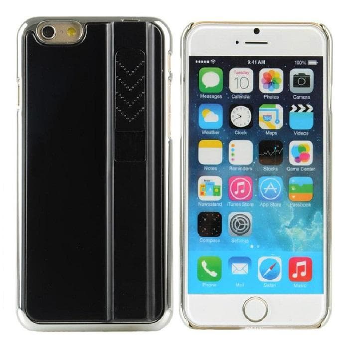 iPhone 6 / 6S - Bakstycket med Inbyggd Cigarettändare - Svart