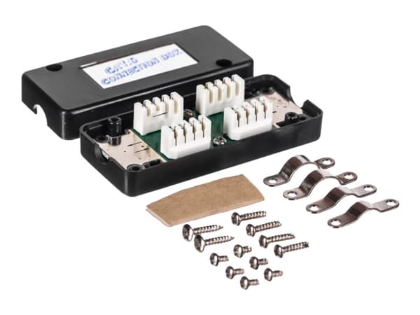 Netrack - Nettverkkopler - 4 pin-IDC krone til 4 pin-IDC krone - UTP - CAT 6 - svart