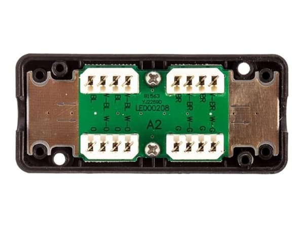 Netrack - Nettverkkopler - 4 pin-IDC krone til 4 pin-IDC krone - UTP - CAT 6 - svart